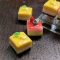 1pc Strawberry Cake / Mango Mousse Cake Artisan Clay Food Keycaps ESC MX for Mechanical Gaming Keyboard